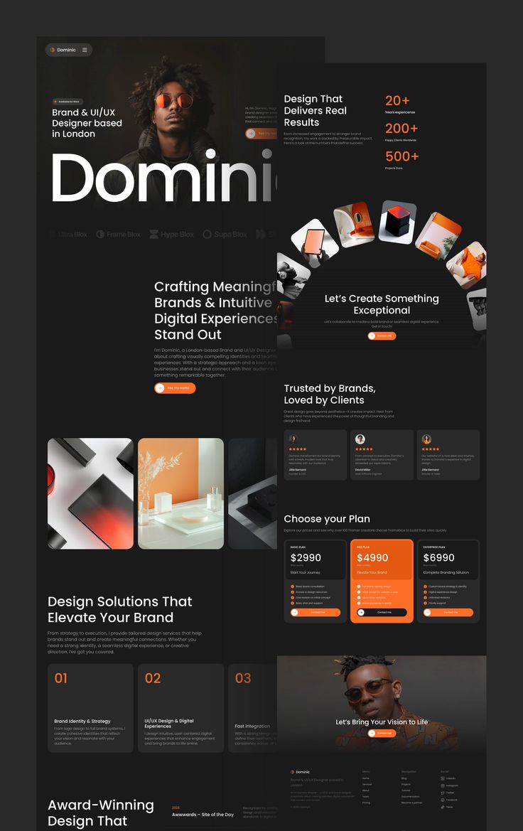 Website design sample by OrbitFrame